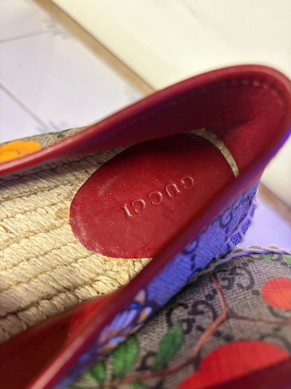 Gucci Women's GG Supreme Tian Espadrille Flats Sz. US10 - Picture 6 of 16